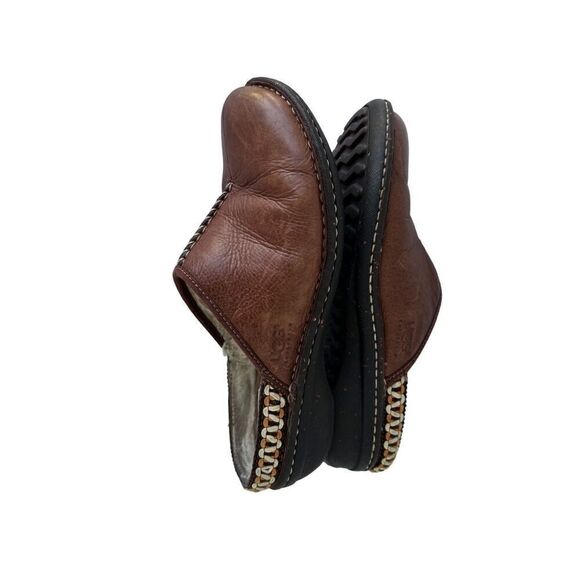 UGG Australia Kohala Mule Brown Leather Shearling Slip size 9 - Picture 10 of 14
